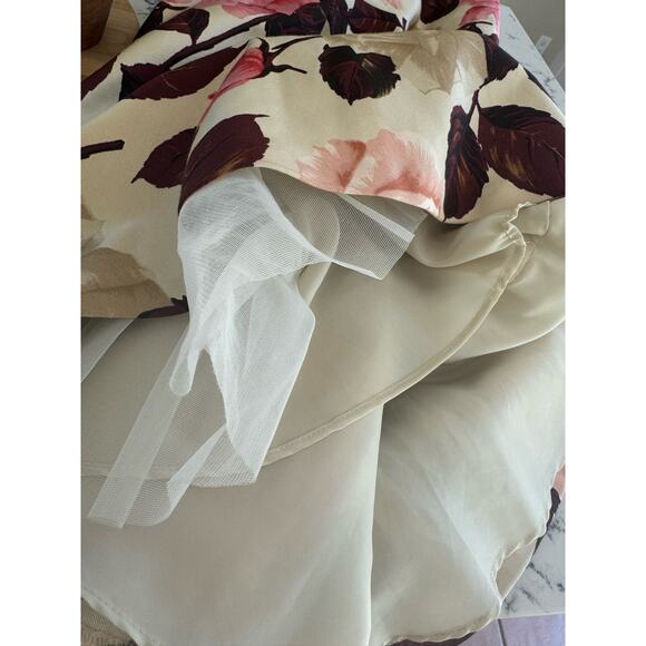 Talbots Rose Garden Pink Floral Sleeveless Dress 8P - Picture 8 of 10